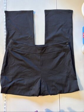 Mark Zunino Black Straight Leg Pants Size 16 Timeless Minimalist Office Church